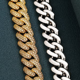 D Color Moissanite 925 Sterling Silver Cuban Linked Hip Hop Chain