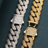 D Color Moissanite 925 Sterling Silver Cuban Linked Hip Hop Chain