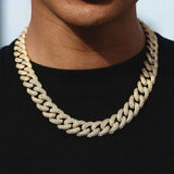D Color Moissanite 925 Sterling Silver Cuban Linked Hip Hop Chain
