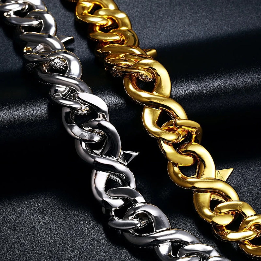 Moissanite Diamond Infinity Star Hip Hop Luxury Chain For Men's