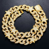 Moissanite Diamond Infinity Star Hip Hop Luxury Chain For Men's