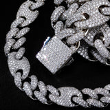 Moissanite Diamond Mariner Miami Link Cuban Chain