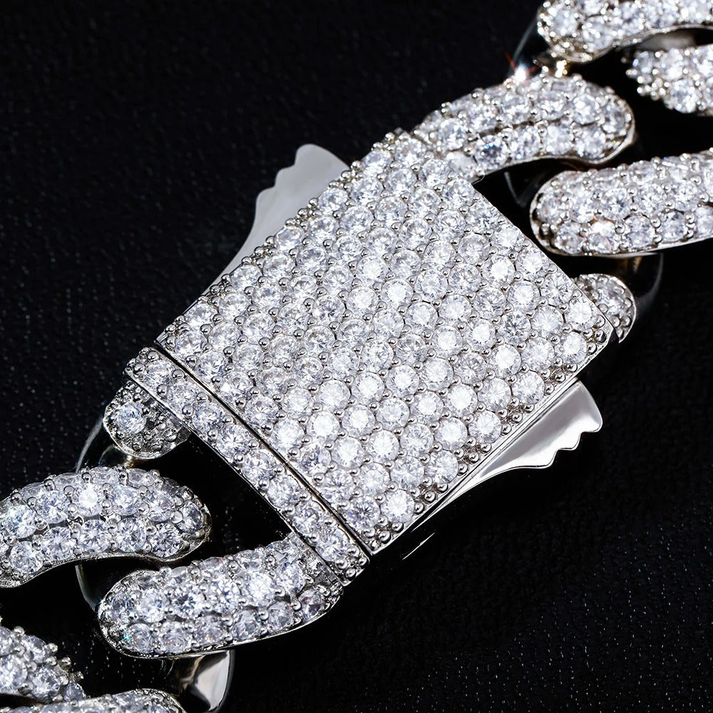 Moissanite Diamond Mariner Miami Link Cuban Chain