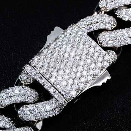 Moissanite Diamond Mariner Miami Link Cuban Chain