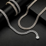 925 Sterling Silver Iced Out Moissanite Hip Hop Chain With Elegant Look
