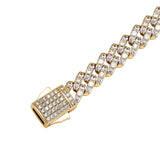 925 Sterling Silver Iced Out Moissanite Hip Hop Chain With Elegant Look