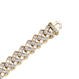 925 Sterling Silver Iced Out Moissanite Hip Hop Chain With Elegant Look