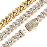 925 Sterling Silver Iced Out Moissanite Hip Hop Chain With Elegant Look