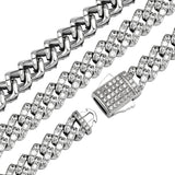 925 Sterling Silver Iced Out Moissanite Hip Hop Chain With Elegant Look