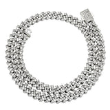925 Sterling Silver Iced Out Moissanite Hip Hop Chain With Elegant Look