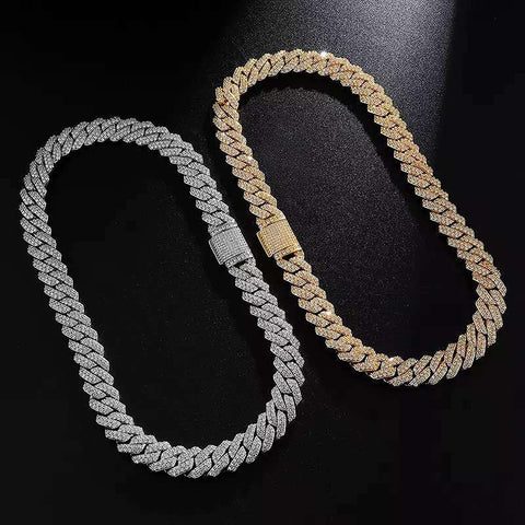 Luxury VVS1 Moissanite Diamond Cuban Chain For Men's