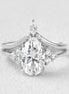 D Color Moissanite Oval Cut Seven Stone Wedding Ring Set For Her