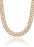 Hip Hop Luxury Moissanite Round & Baguette Cuban Link Chain