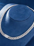 Moissanite Diamond Cuban Chain For Men's