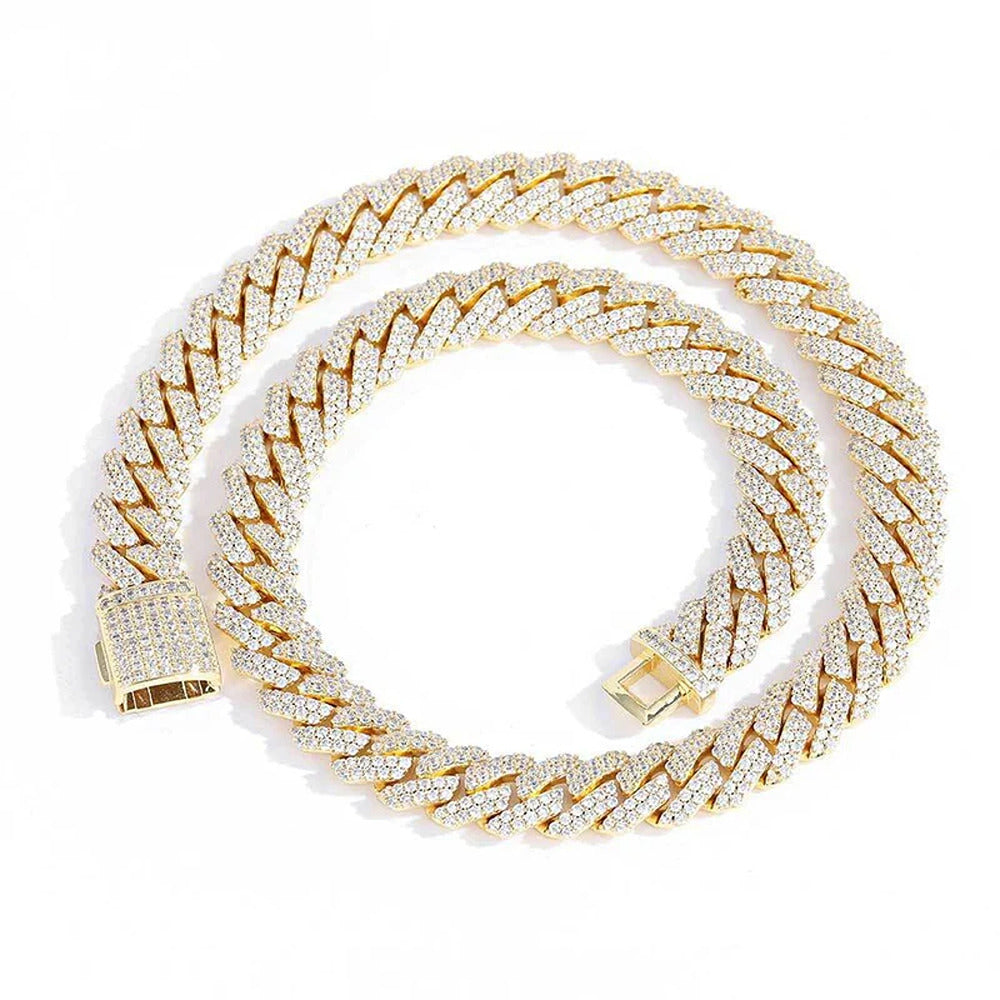 Hip Hop Luxury Moissnaite Diamond Cuban Chain