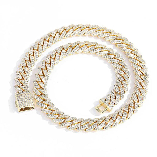 Hip Hop Luxury Moissnaite Diamond Cuban Chain