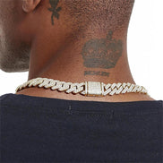Luxury Moissanite 925 Sterling Silver Cuban Chain