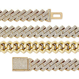 Luxury Moissanite 925 Sterling Silver Cuban Chain