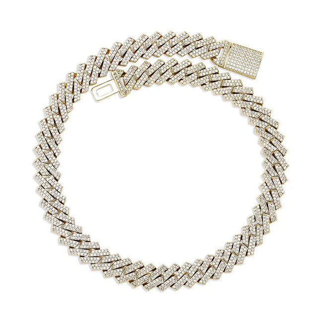 Luxury Moissanite 925 Sterling Silver Cuban Chain