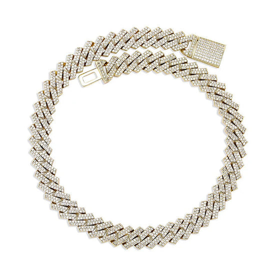 Luxury Moissanite 925 Sterling Silver Cuban Chain