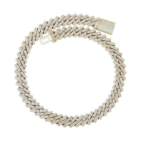Luxury Moissanite 925 Sterling Silver Cuban Chain