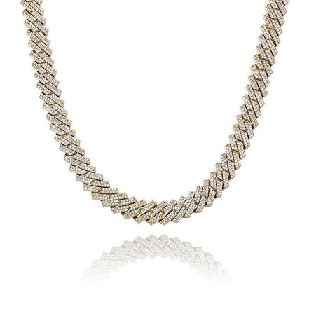 Luxury Moissanite 925 Sterling Silver Cuban Chain