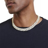 Luxury Moissanite 925 Sterling Silver Cuban Chain