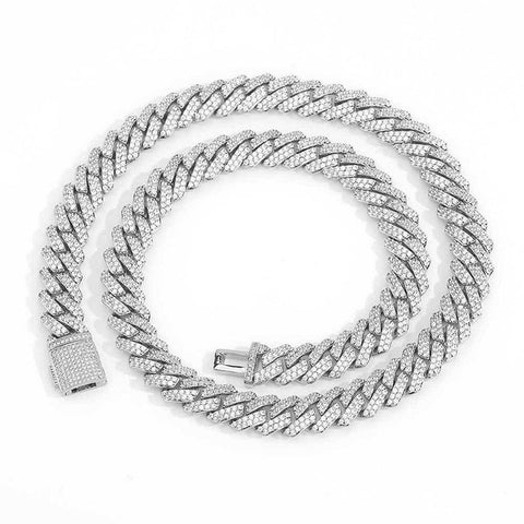 Round Cut D Color Moissanite Hip Hop Cuban Chain