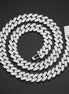 Iced Out Colorless Moissanite Cuban Link Chain