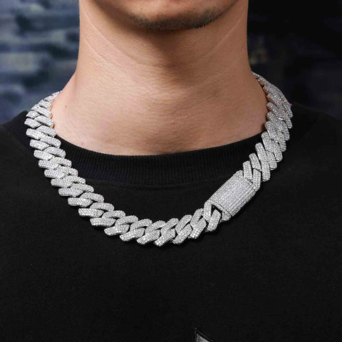 Moissnaite Diamond Hip Hop Luxury Cuban Chain For Men's