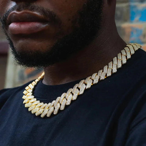 Iced Out Moissanite Diamond Luxury Cuban Chain