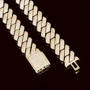 Iced Out Moissanite Diamond Luxury Cuban Chain