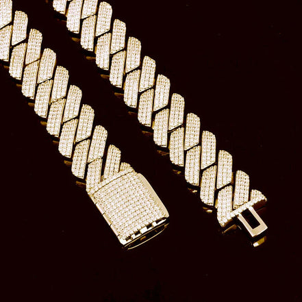 Iced Out Moissanite Diamond Luxury Cuban Chain
