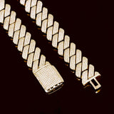 Iced Out Moissanite Diamond Luxury Cuban Chain