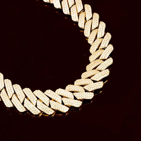 Iced Out Moissanite Diamond Luxury Cuban Chain