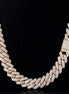 Iced Out Round Brilliant Cut Moissanite Cuban Chain For Him