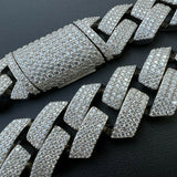22MM Iced Out Moissnaite Cuban Link Hip Hop Chain