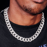 925 Sterling Silver Moissanite Miami Iced Out Cuban Chain