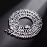 Radiant Cut Full Iced Out Colorless Moissanite Hip Hop Chain