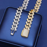 Round And Baguette Cut Moissanite Iced Out Hip Hop Chain