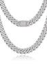 D Color Moissanite Diamond Miami Cuban Link Chain