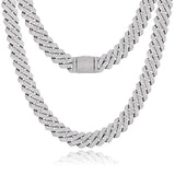 D Color Moissanite Diamond Miami Cuban Link Chain