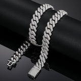 D Color Moissanite Diamond Miami Cuban Link Chain