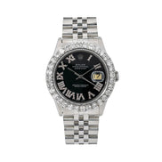 Stainless Steel Moisssanite Diamond Wrist Watch