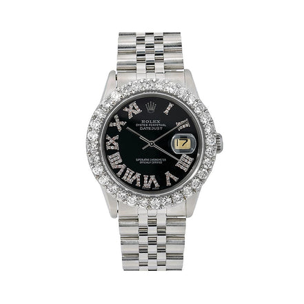 Stainless Steel Moisssanite Diamond Wrist Watch