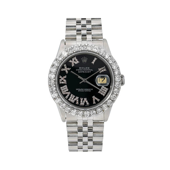 Stainless Steel Moisssanite Diamond Wrist Watch