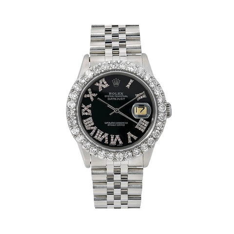 Stainless Steel Moisssanite Diamond Wrist Watch