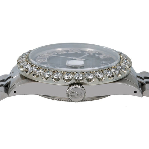 Stainless Steel Moisssanite Diamond Wrist Watch
