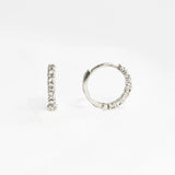 Round Cut Moissanite Lever Back Hoop Earring For Her