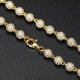 D Color Moissanite Round Cut Ball Chain Customize Jewelry